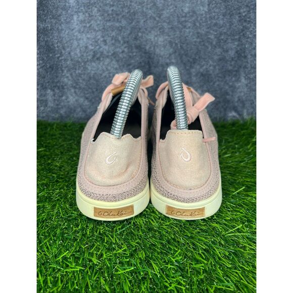 OluKai Women’s Casual Sneakers Pink Mesh Suede Lace-Up Shoes Size US 8 - Picture 4 of 8